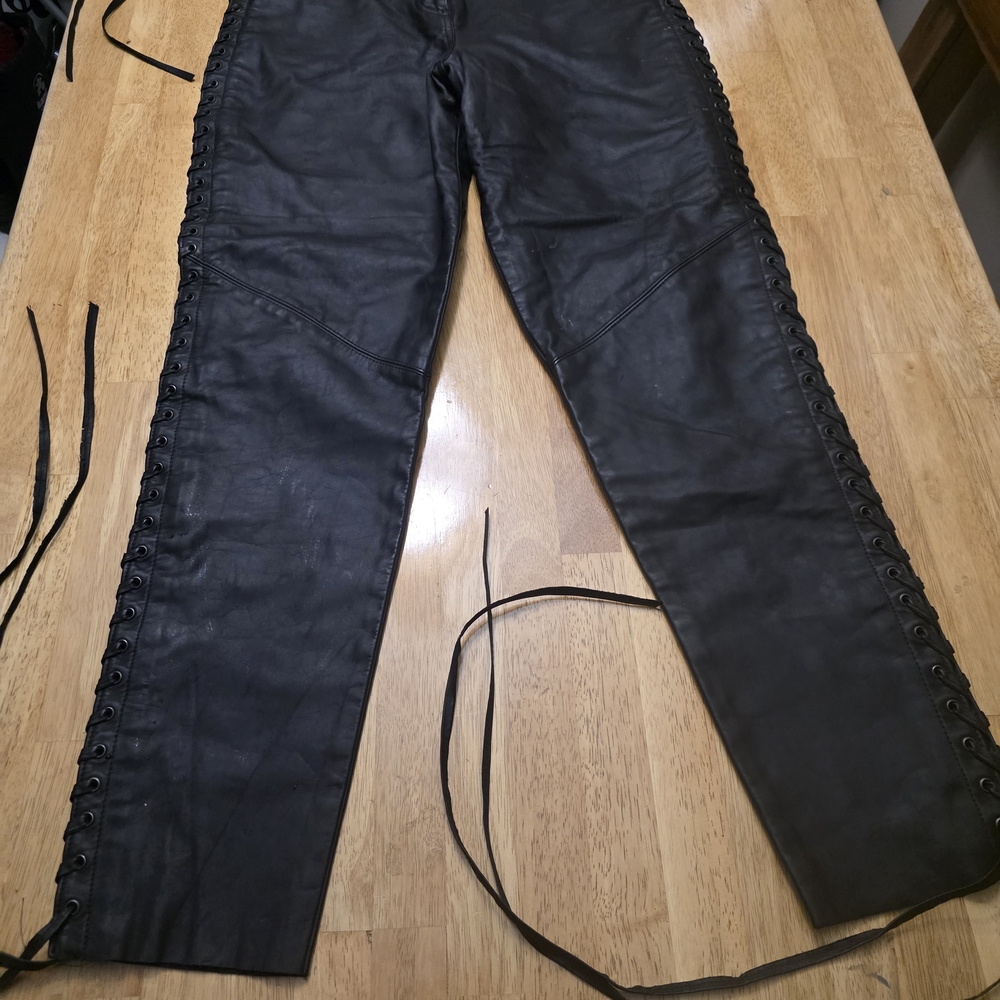 Ready to ride that motorcycle? You need these Black Leather Pants!